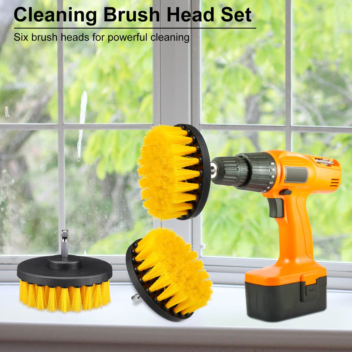 Remerry drill brush for bathroom surfaces delivers thorough cleaning