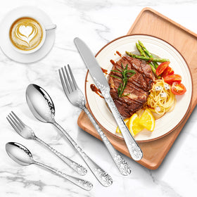 Remoxye flower-design silverware adds refined touch to gatherings.