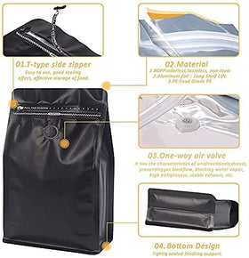 REMTAP aluminum foil coffee bags shield aroma from light and moisture.