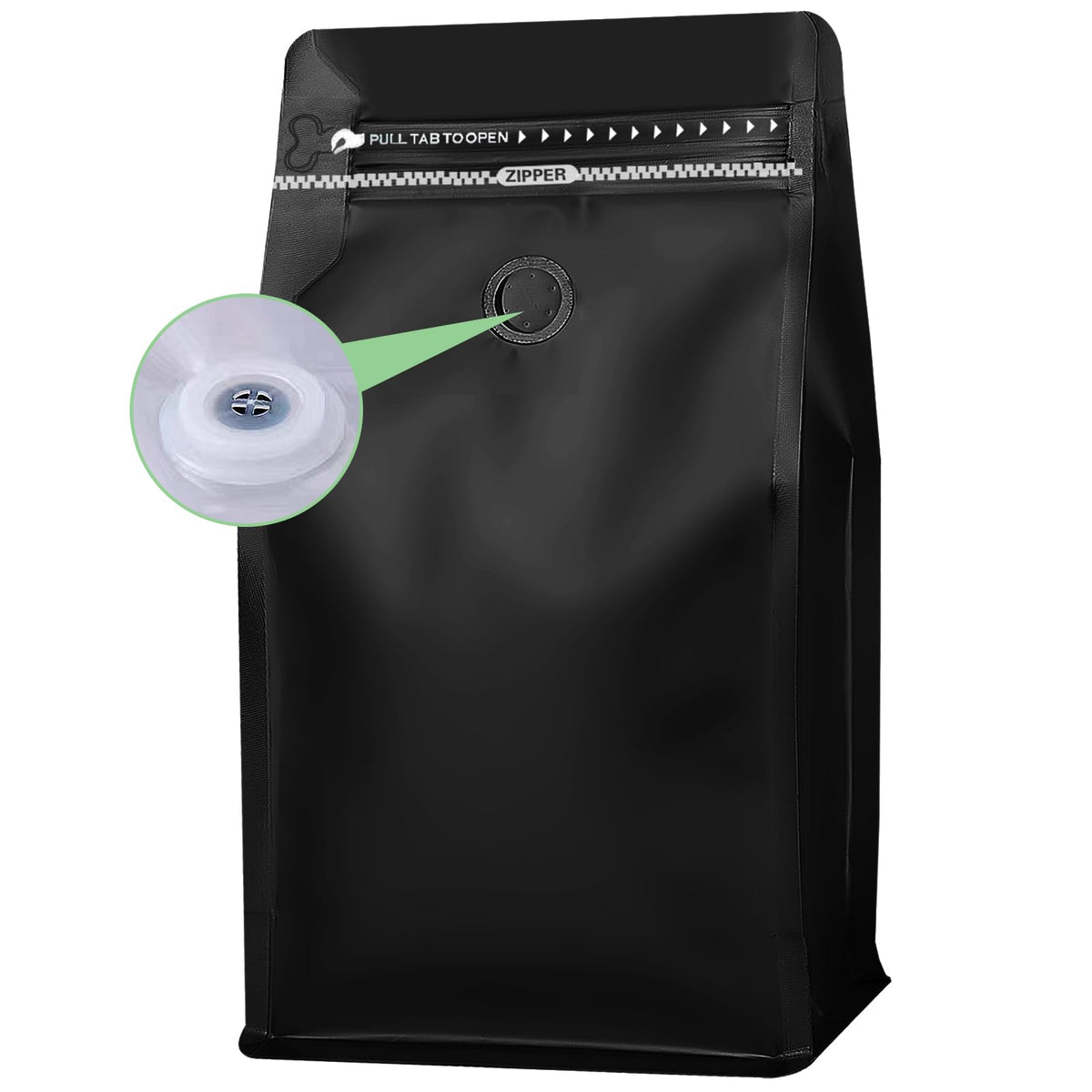 REMTAP coffee bags with valve keep beans fresh and prevent gas buildup.