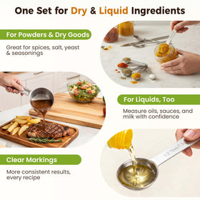 Metric and US markings stay legible for easy recipe conversions.