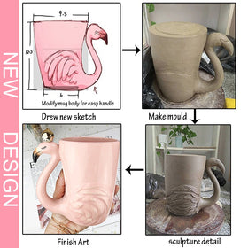 Renawe 16oz ceramic mug with generous capacity