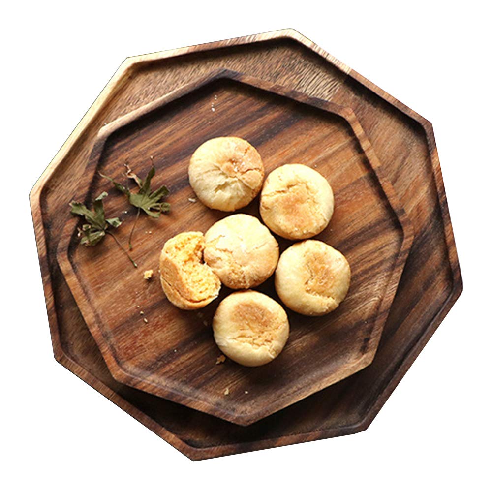 Renawe acacia 10-inch round tray for elegant charcuterie and fruit