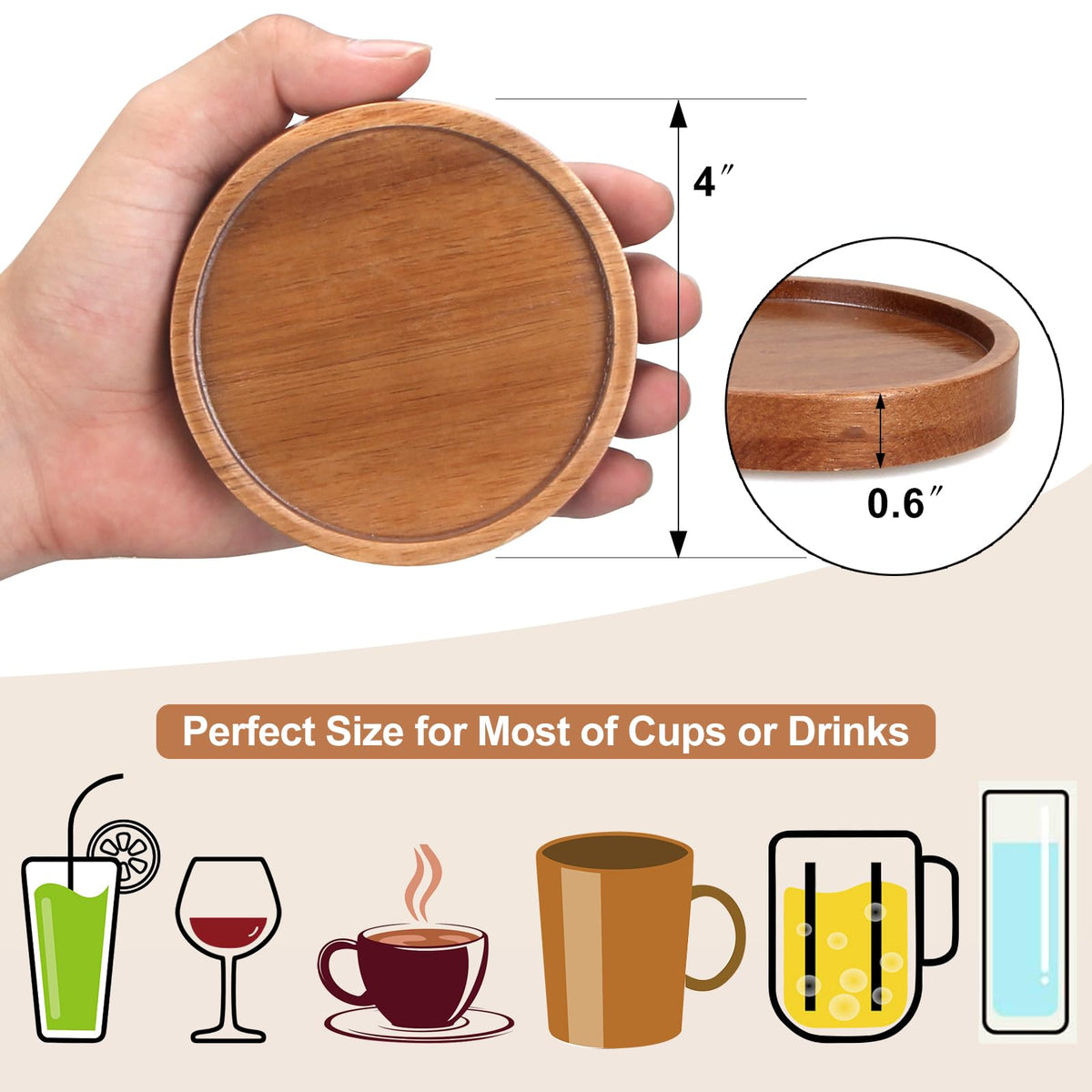 Renawe bar and coffee table coasters protecting surfaces while elevating decor.