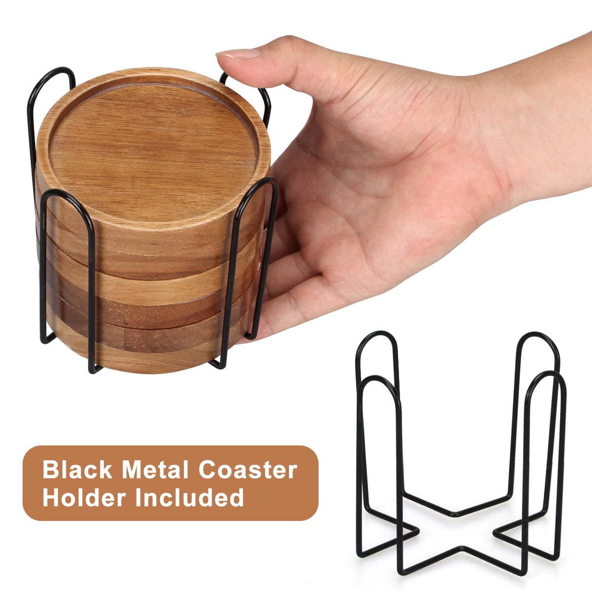 Renawe coaster with 0.6-inch thickness for durability and a premium feel.