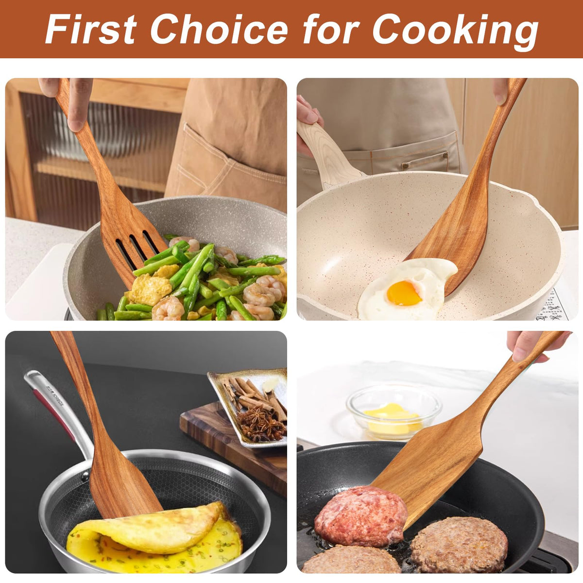 Renawe flat spatula ideal for gentle stirring on nonstick cookware