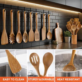 Renawe slotted spatula with draining capability for sauces