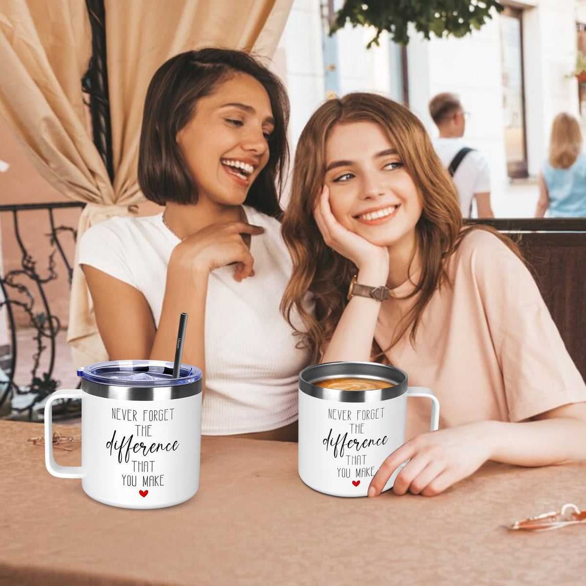 Renawe stainless-steel 18-8 mug blends durability with everyday style