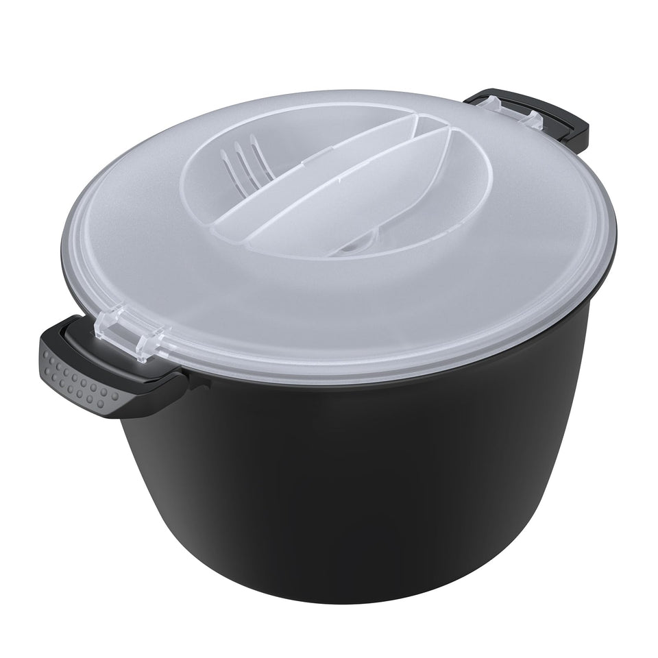 ReneeChef 3qt microwave rice cooker for fast, fluffy rice.