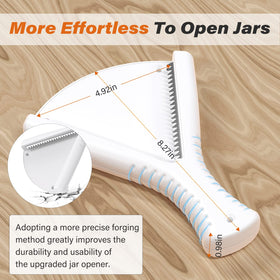 ReneeChef durable stainless teeth grip lids firmly for steady twisting