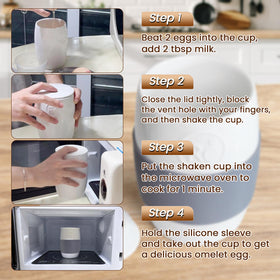 ReneeChef ceramic lid leak-proof seal keeps spills contained.