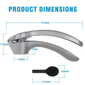 ReneeChef garlic press aids quick mashed potatoes prep