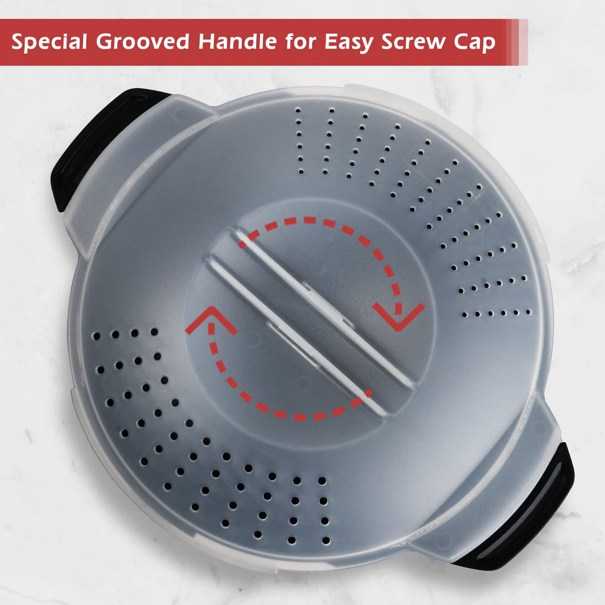 ReneeChef microwave steamer used to poach chicken quickly