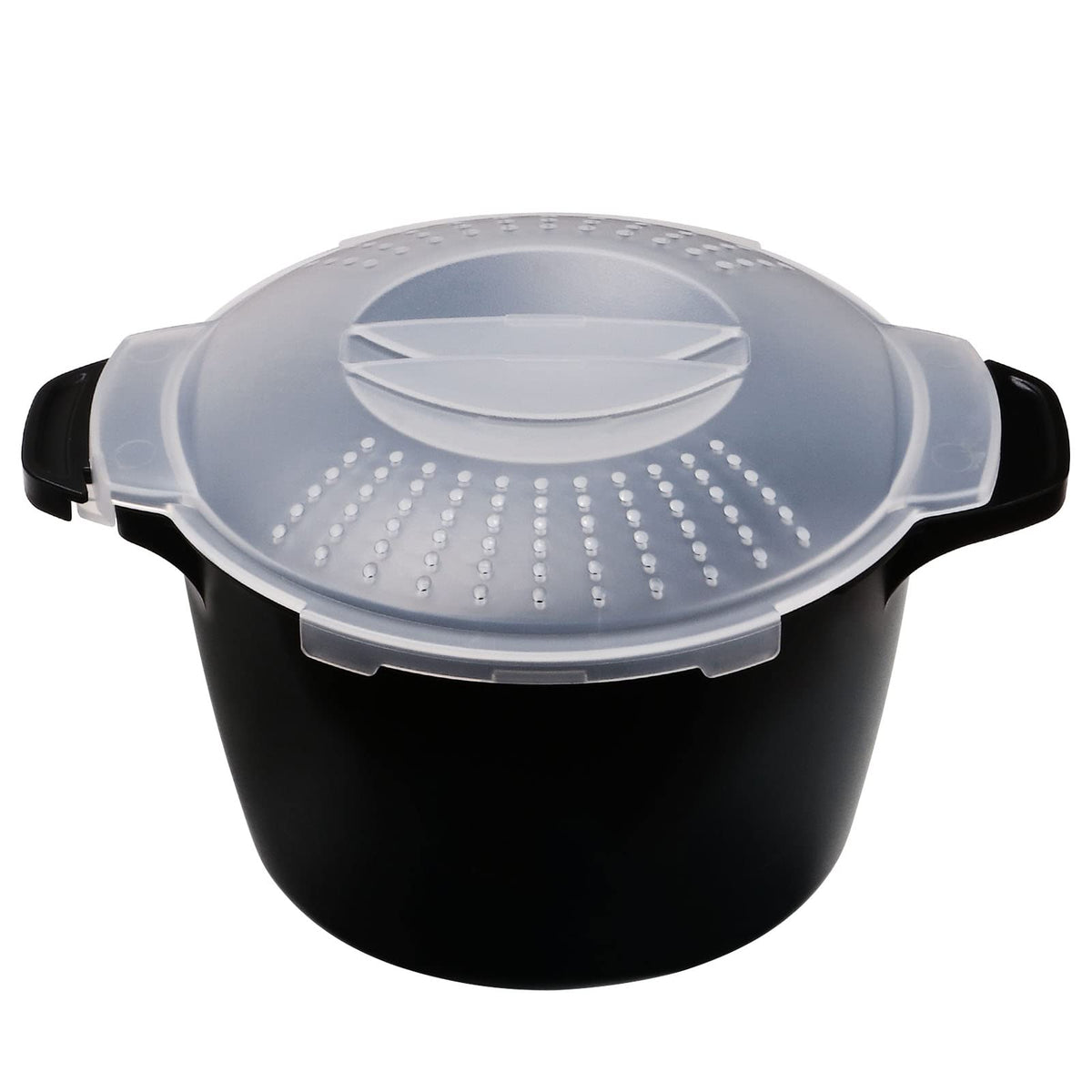 ReneeChef professional microwave steamer locked lid prevents spills for safe cooking