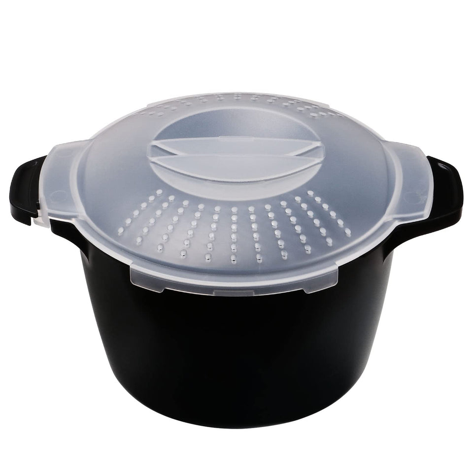 ReneeChef professional microwave steamer locked lid prevents spills for safe cooking