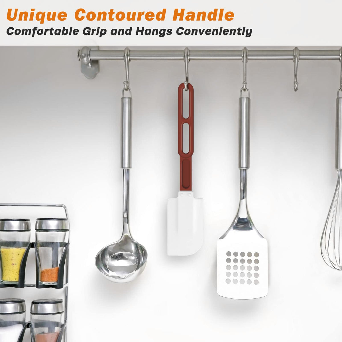 ReneeChef non-stick friendly spatula ensures no scratching for delicate pans