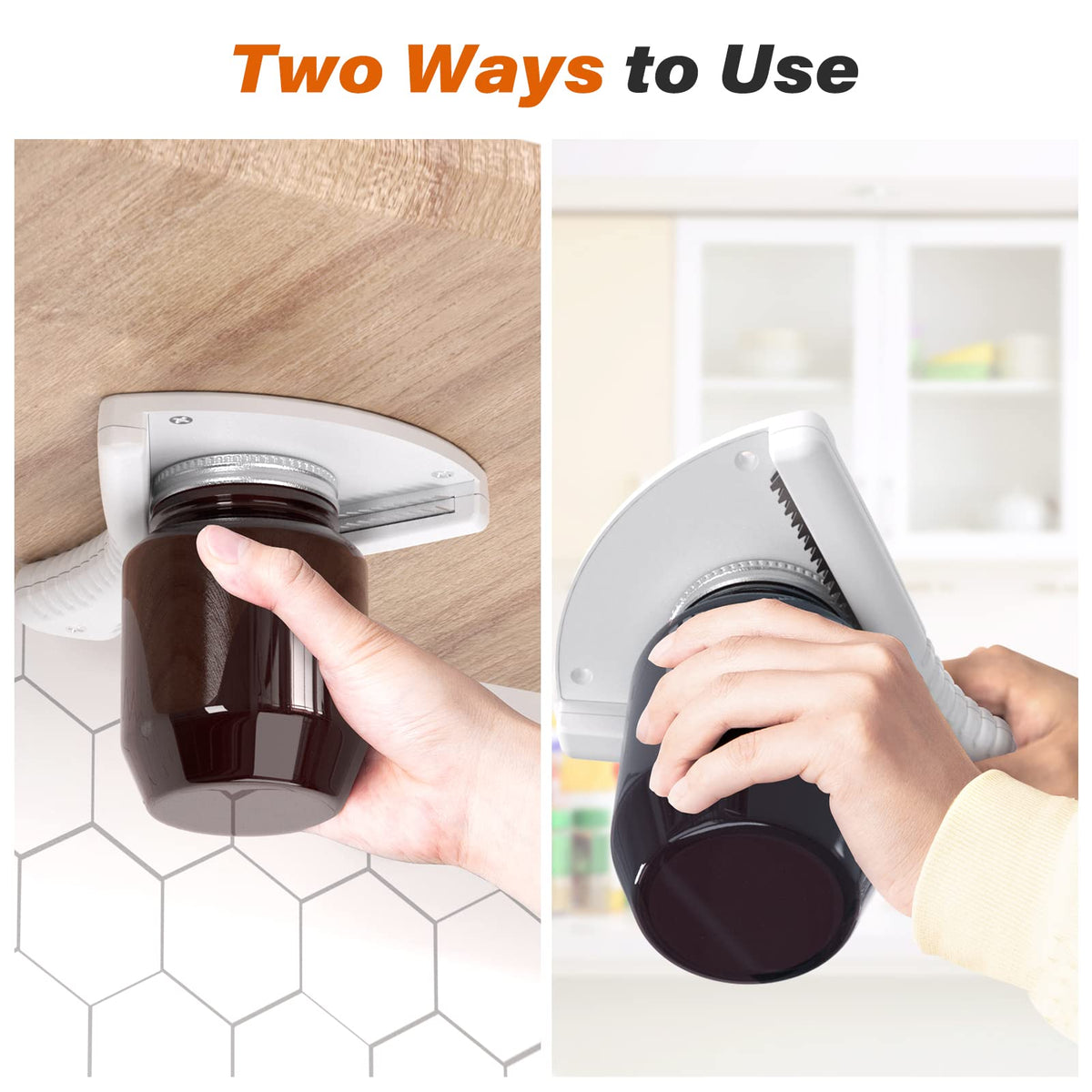 ReneeChef under-cabinet mount frees counter space for hands-free lid opening