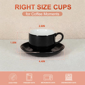 RenewRevital demitasse saucers included for neat table presentation