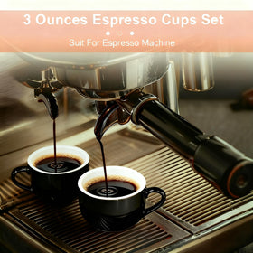 RenewRevital display stand keeps espresso set organized and accessible