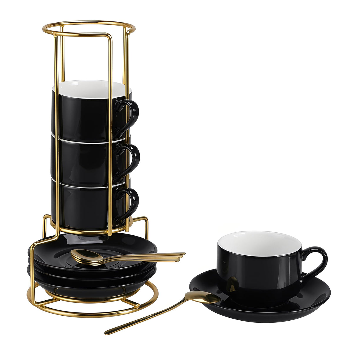 RenewRevital espresso cups 3oz set with demitasse design for precise portions