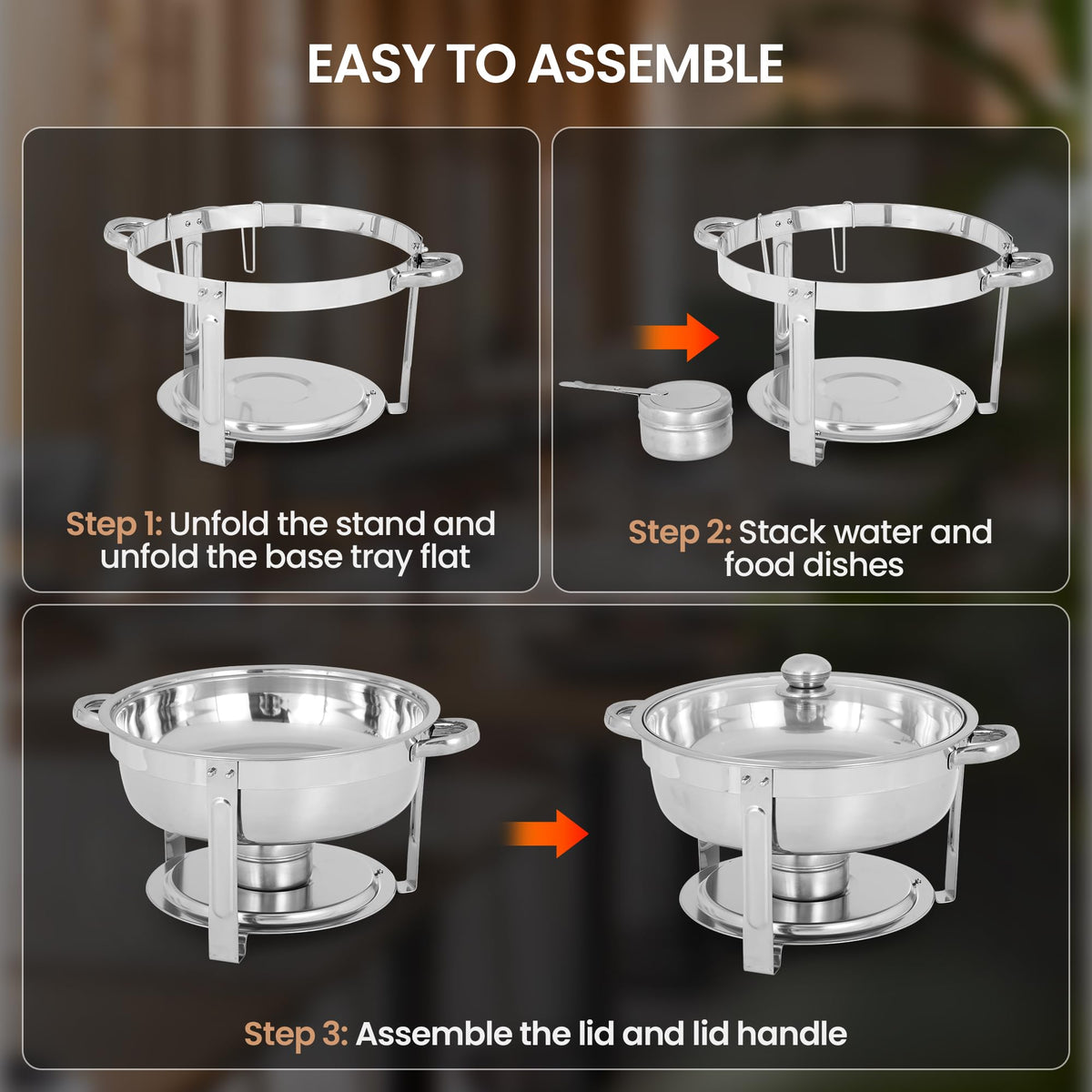 Rengue cover holder keeps utensils and lids organized during service.