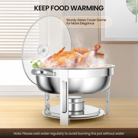 Rengue dome cover ensures heat retention and keeps food protected.