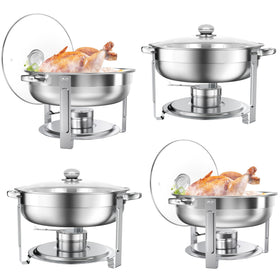 Rengue 6QT chafing-dish set in action at wedding banquet.