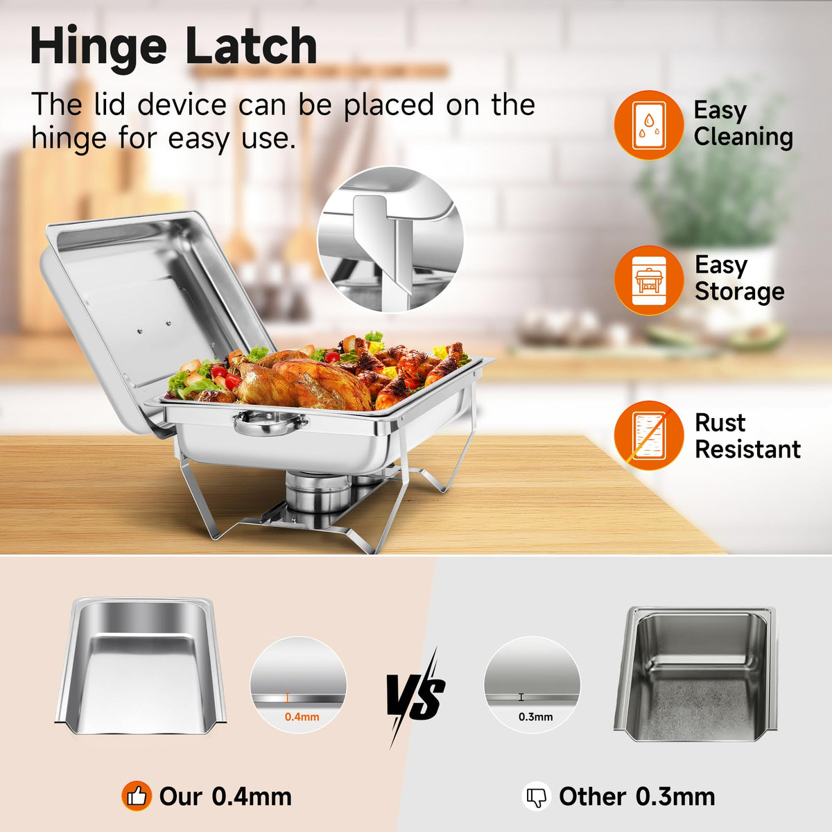 Rengue 9.5qt chafing dishes fuel canisters enable reliable buffet heating.