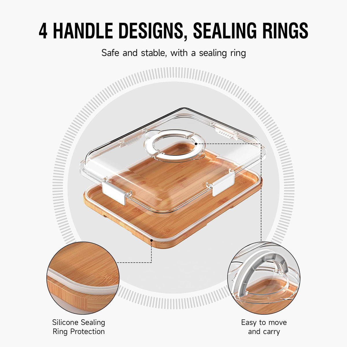 Renmxj charcuterie board fridge-safe design preserving freshness for ahead prep.