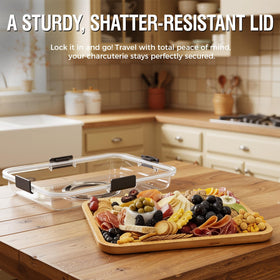 Renmxj board features fridge-safe storage to keep items fresh