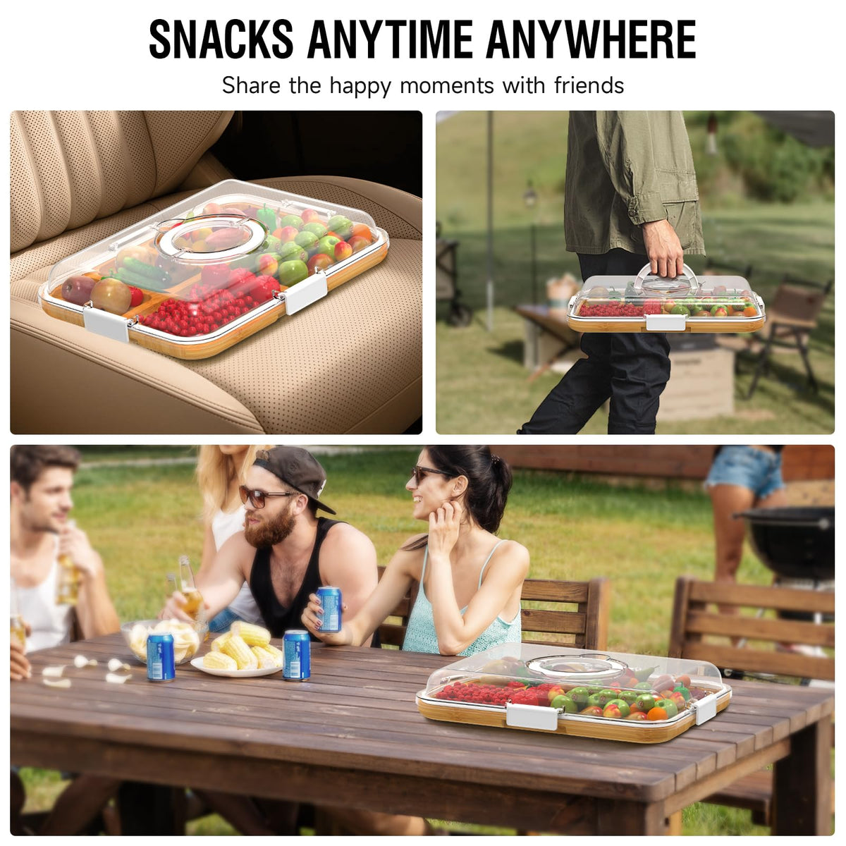Renmxj charcuterie board reversible design for serving and quick cleanup.