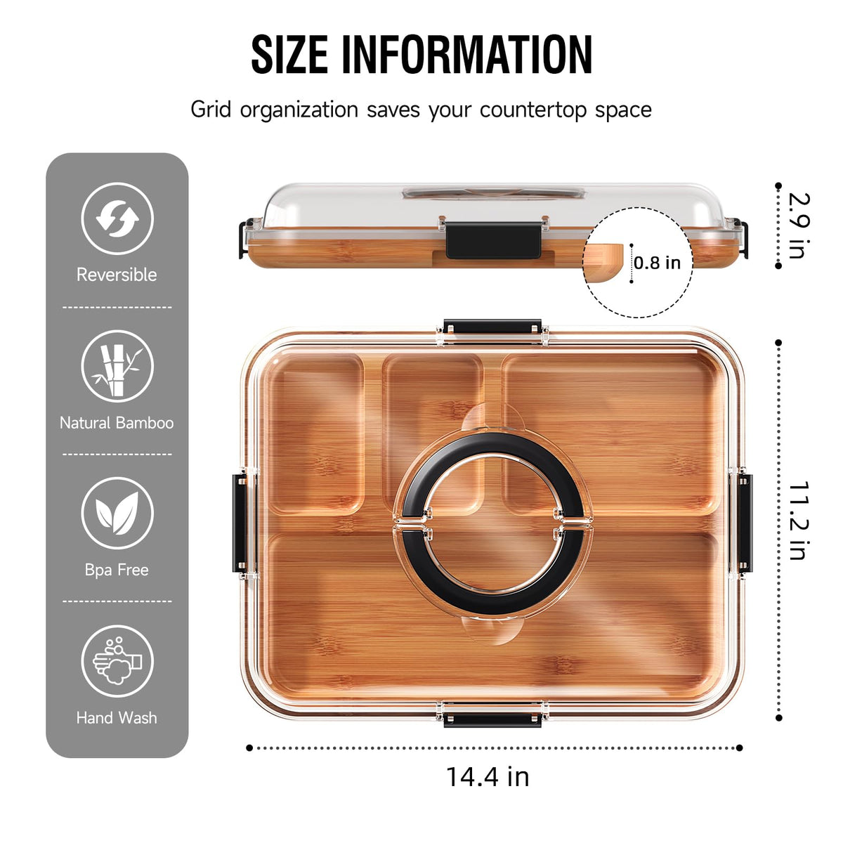 Renmxj charcuterie board portable design for on-the-go gatherings and picnics.