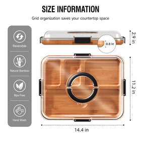 Renmxj charcuterie board portable design for on-the-go gatherings and picnics.