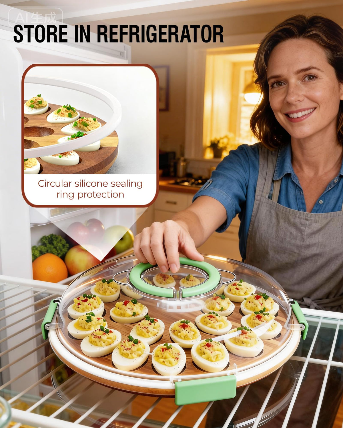 Renmxj tray ready for a picnic, ready to transport eggs securely