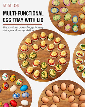 Renmxj Easter gift idea tray for hosting celebrations