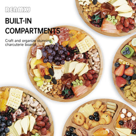Renmxj picnic-ready charcuterie board for on-the-go entertaining.