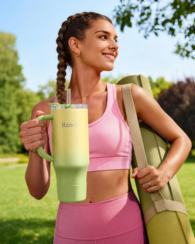 Renoj eco-friendly reusable design supports sustainable hydration.