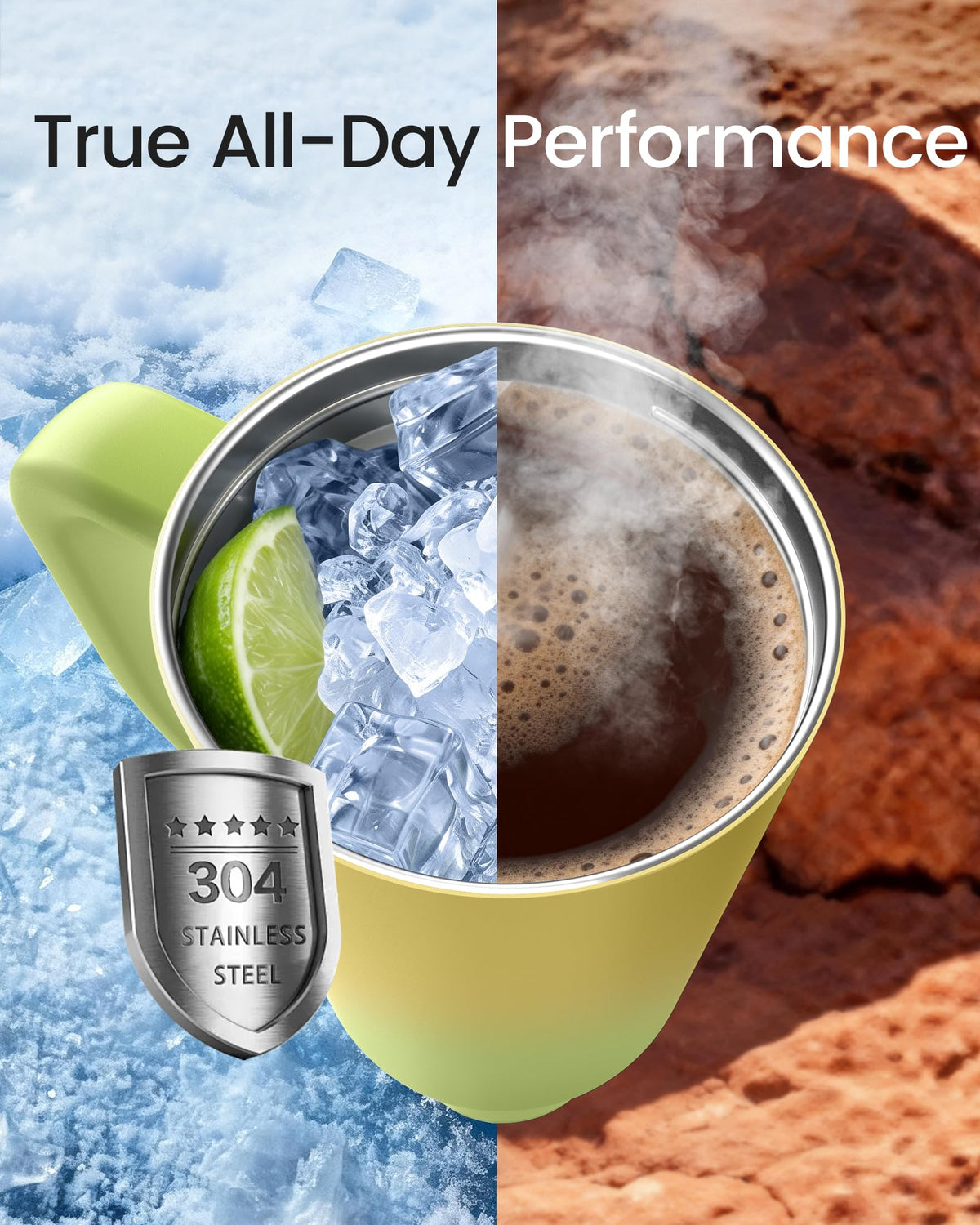 Renoj stainless-steel body resists stains and odors.