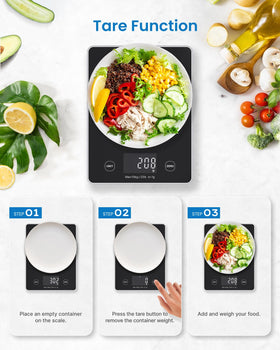 RENPHO kitchen scale supports baking and portion control in daily cooking.