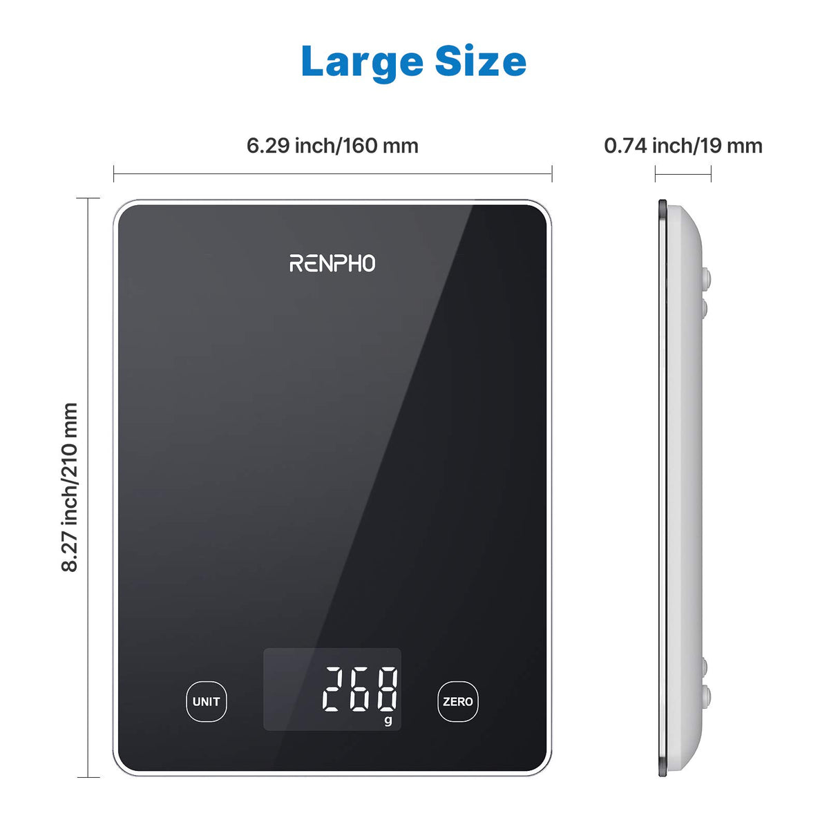 RENPHO kitchen scale aids baking and precise portion control.
