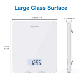 RENPHO compact scale fits in a drawer for travel and storage.