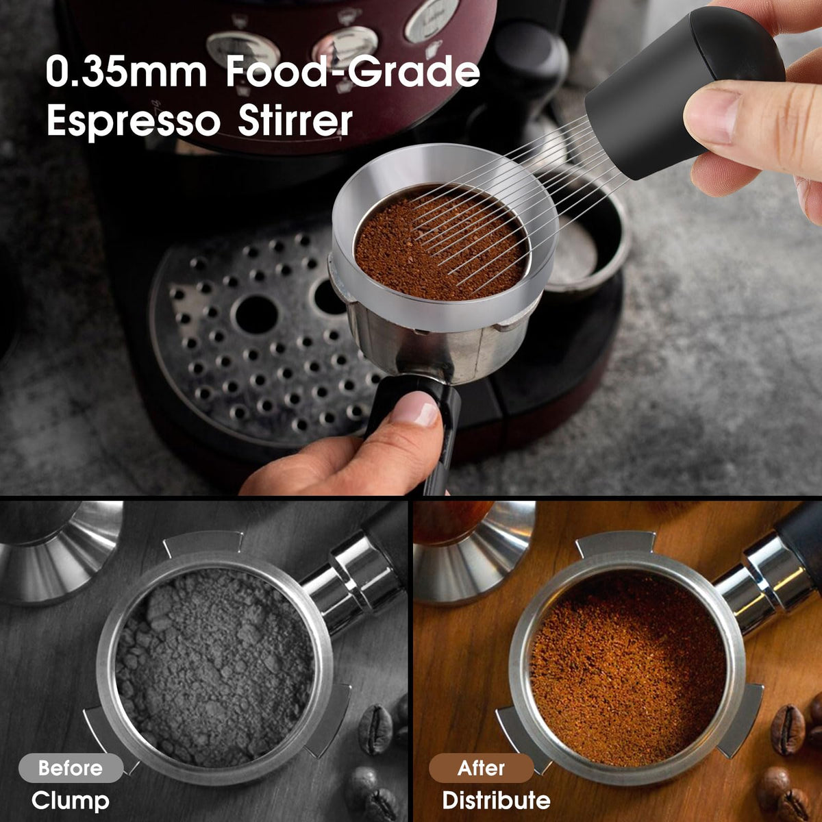 Reoszeank dual-head distributor and tamper for consistent tamping.