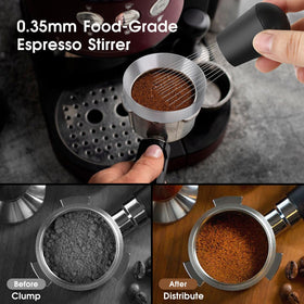 Reoszeank magnetic dosing funnel prevents spills during dosing into the portafilter