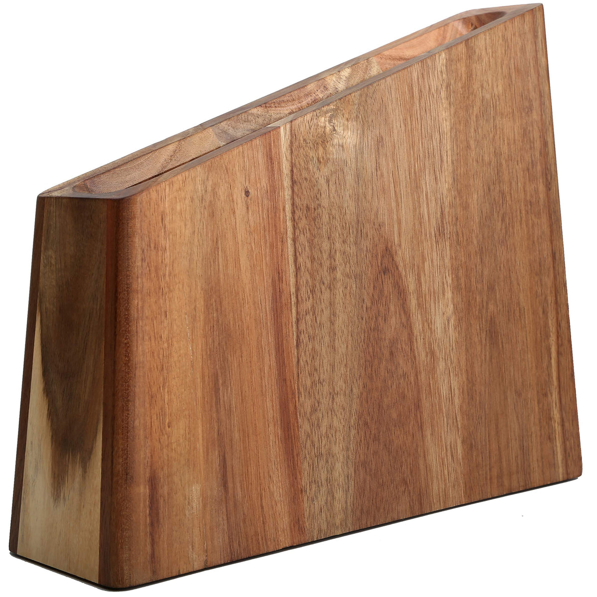 Resafy magnetic knife block front view showing double-side magnets for quick access