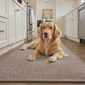 RESARE machine-washable kitchen mat for easy cleaning after busy days.