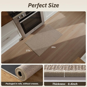 RESARE non-slip design provides reliable grip on wood, tile, and linoleum surfaces.