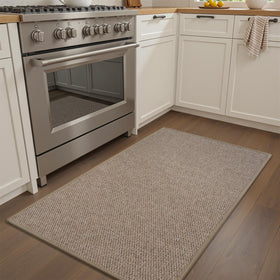 RESARE kitchen mat with rubber backing offers secure footing and slip resistance.