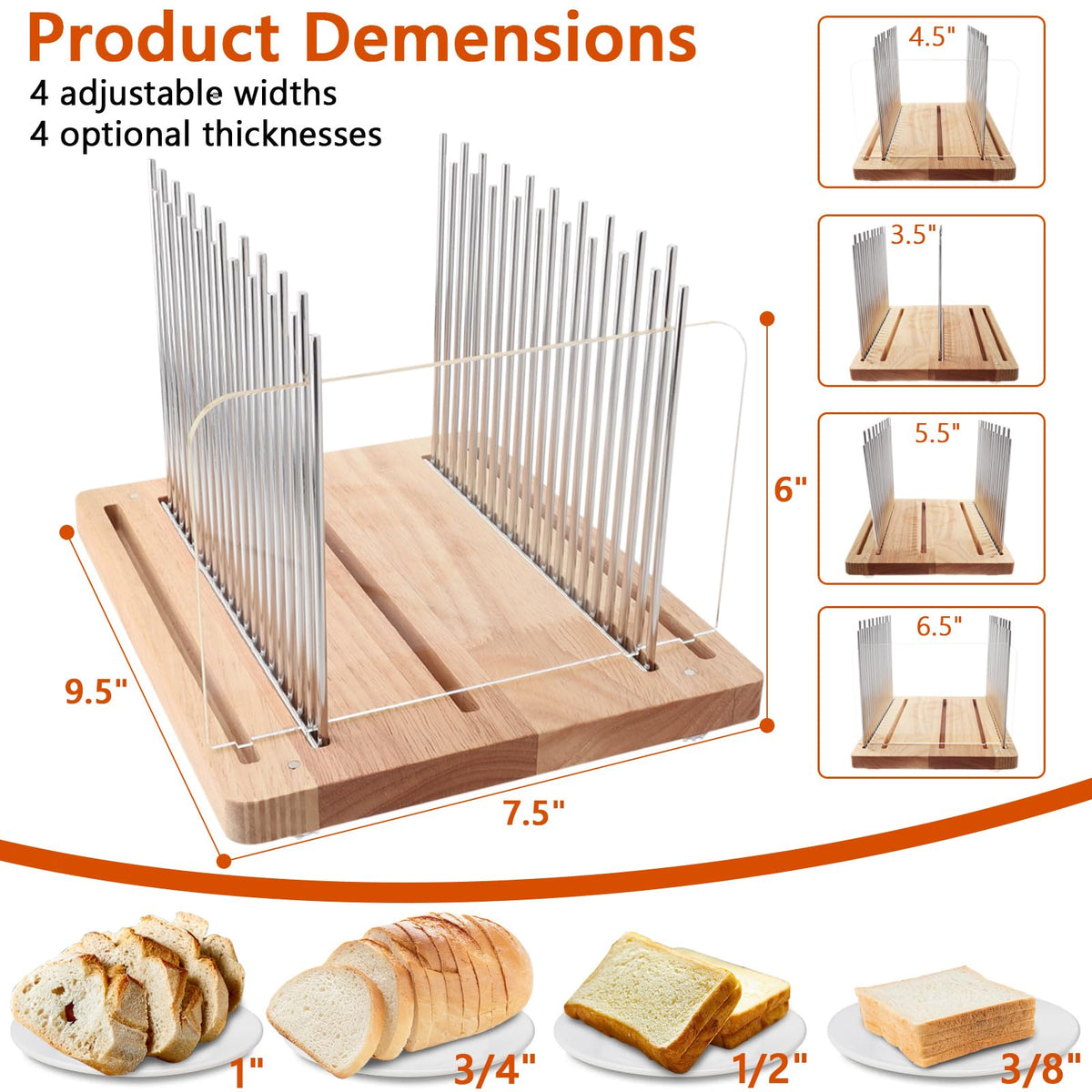 Resbywarm slicer with stainless steel rails highlights precise guide for uniform slices