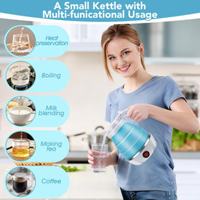 Resgitiati travel kettle one-button operation simplifies boiling on the go