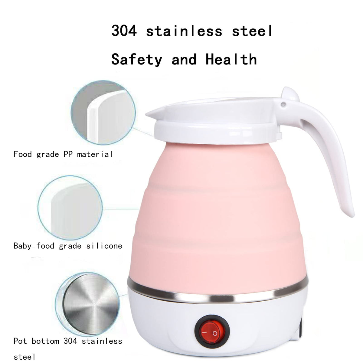 Resgitiati travel kettle portable-camping-use allows boiling water anywhere you travel